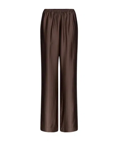 Loulou Studio Kada Wide-leg Pants In Brown