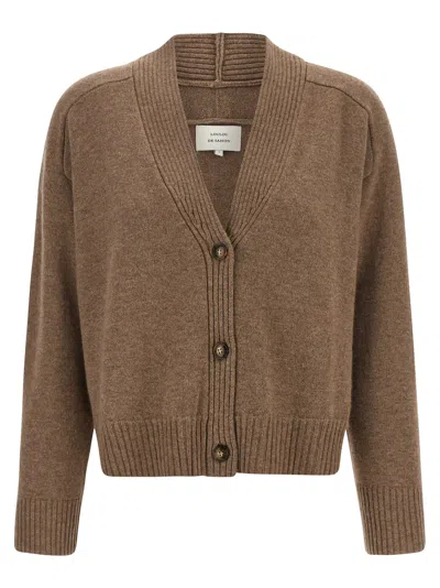 Loulou Studio Kaia Cardigan In Brown