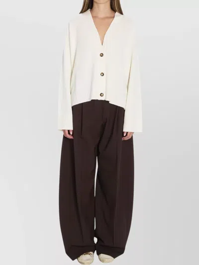Loulou Studio Kaia Cashmere Cardigan With Dropped Shoulders In Multi