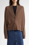 Loulou Studio Kaia Cashmere V-neck Cardigan In Wood