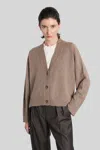 Loulou Studio Kaia Lds Cardigan In Taupe Cashmere In Brown