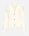 Loulou Studio Loulou Ivory Cashmere Oversize Kaia Cardigan In White