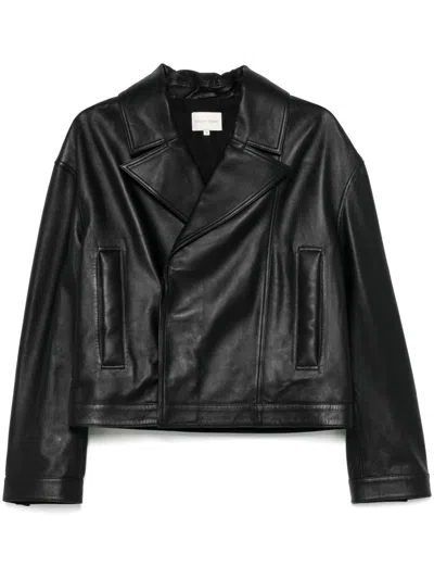 Loulou Studio Kaipan Leather Jacket In Black