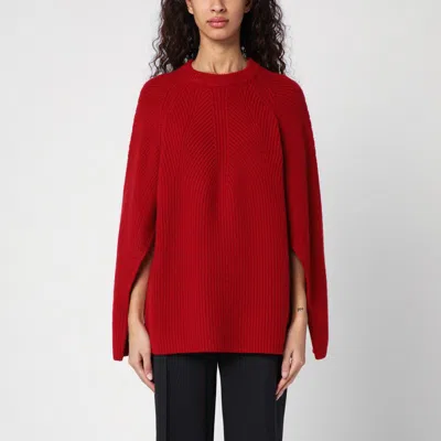 Loulou Studio Kara Burgundy Cashmere Jumper In Red