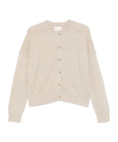 Loulou Studio Keti Cardigan In Nude