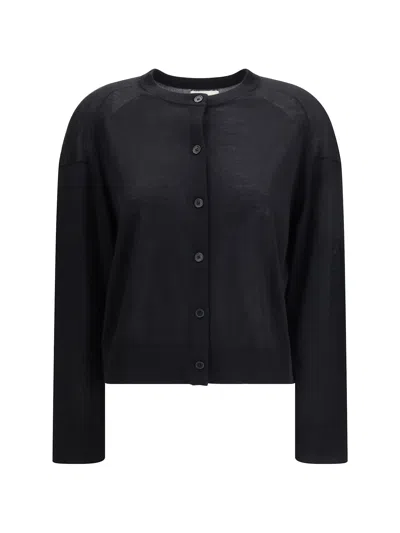 Loulou Studio Kita Cashmere Cardigan In Black