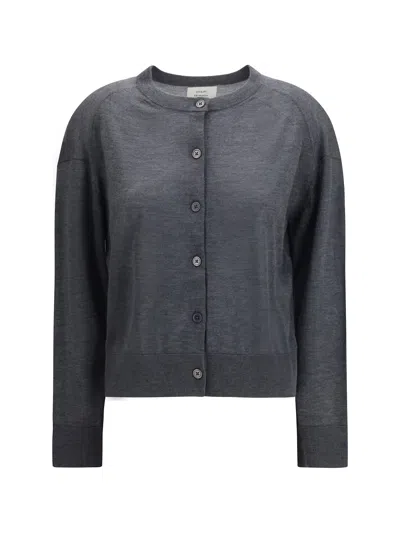 Loulou Studio Kita Cashmere Cardigan In Gray
