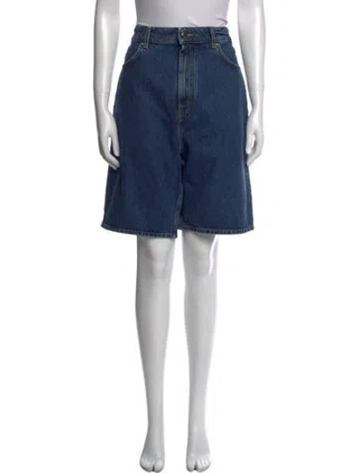 Pre-owned Loulou Studio Knee-length Shorts In Blue