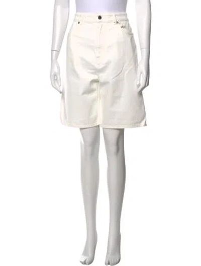 Pre-owned Loulou Studio Knee-length Shorts In White