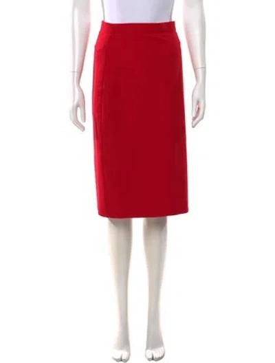 Pre-owned Loulou Studio Knee-length Skirt In Red