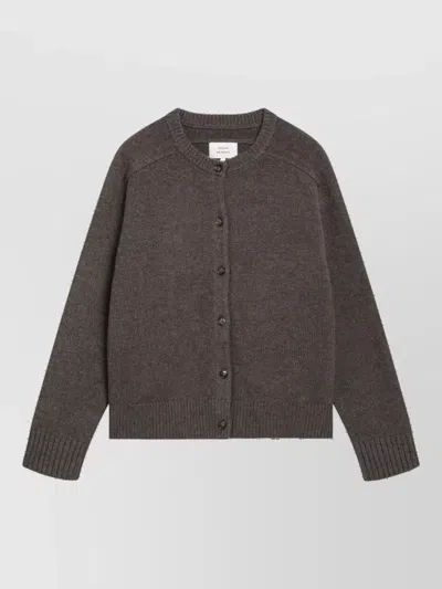 Loulou Studio Knit Cardigan In Gray