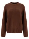 Loulou Studio Crew Neck Textured Knit Sweater