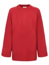 Loulou Studio Safi Wool Cashmere Sweater In Red