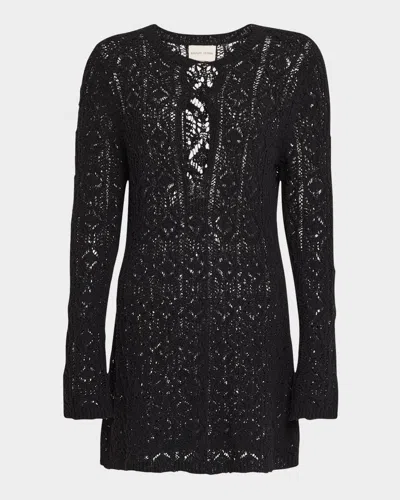 LOULOU STUDIO EVAN LACE STITCH DRESS