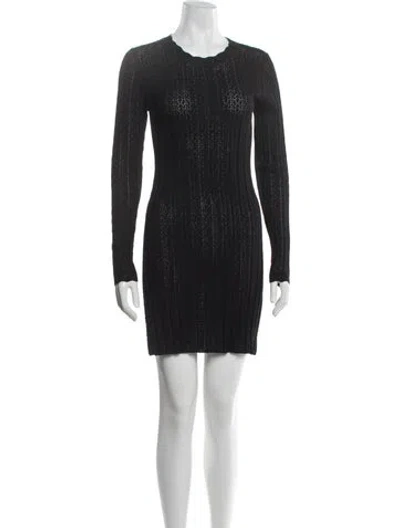 Pre-owned Loulou Studio Lace Pattern Mini Dress W/ Tags In Black