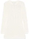 Loulou Studio Evan Crochet Mini Dress
