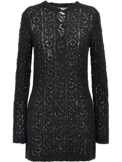 LOULOU STUDIO LOULOU STUDIO LACE STITCH DRESS CLOTHING