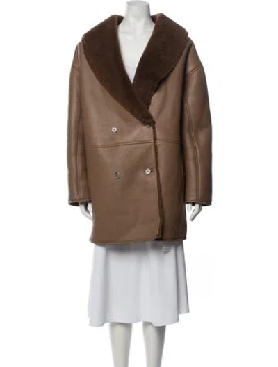 Pre-owned Loulou Studio Lamb Leather Jacket In Brown