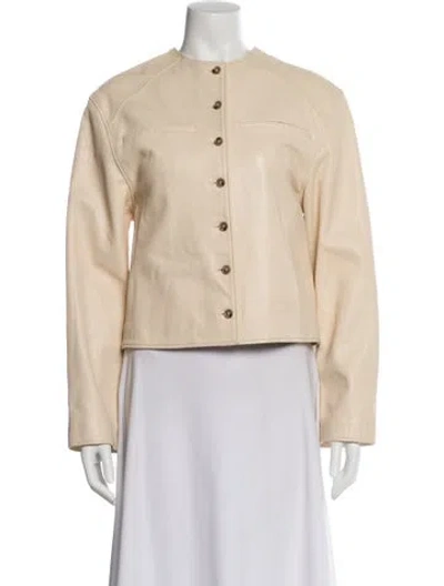Pre-owned Loulou Studio Lamb Leather Jacket In Neutral