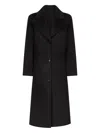 Loulou Studio Mill Wool And Cashmere Long Coat In Black