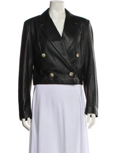 Pre-owned Loulou Studio Leather Blazer In Black