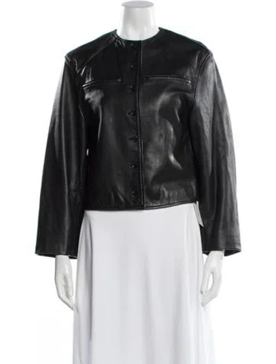 Pre-owned Loulou Studio Leather Jacket In Black