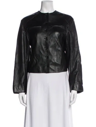 Pre-owned Loulou Studio Leather Jacket In Black