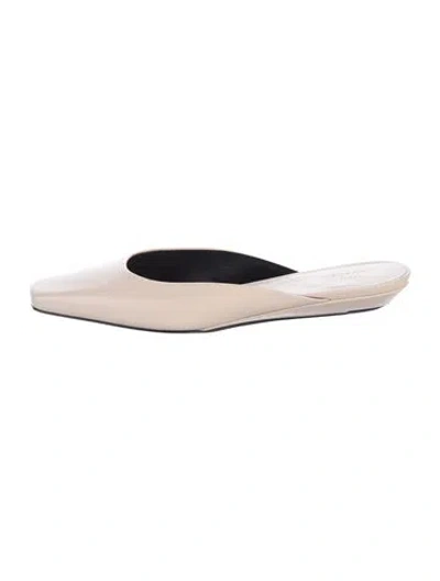 Pre-owned Loulou Studio Leather Mules In Neutrals