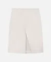 Loulou Studio High-waisted Short Skirt In White