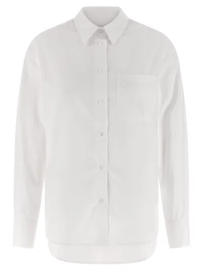 Loulou Studio Lee Shirt Long Sleeves Chest Pocket Collar In White