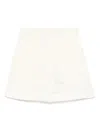 Loulou Studio Light Beige Adonia Shorts In White