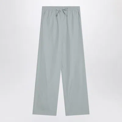 LOULOU STUDIO LOULOU STUDIO  LIGHT BLUE TROUSERS IN COTTON