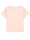Loulou Studio Light Pink Solid Crew Neck T-shirt In Pink