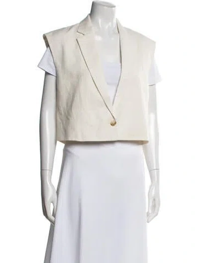 Pre-owned Loulou Studio Linen Blazer In Neutral