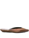 Loulou Studio Liz Satin Pointed-toe Mules