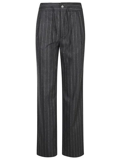 Loulou Studio Lizzie Straight Leg Pant In Gray