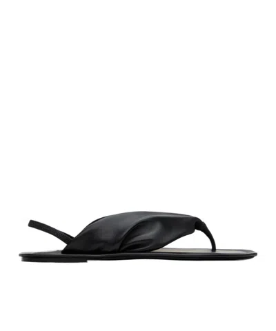 LOULOU STUDIO LOGO FLAT SANDALS