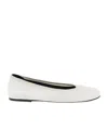 Loulou Studio Logo Flat Shoes In White
