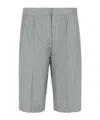 Loulou Studio Pleated Shorts In Gray