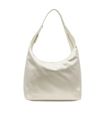 Loulou Studio Logo Shoulder Bag In Nude