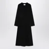 Loulou Studio Long Sleeve Midi Knit Dress In Black