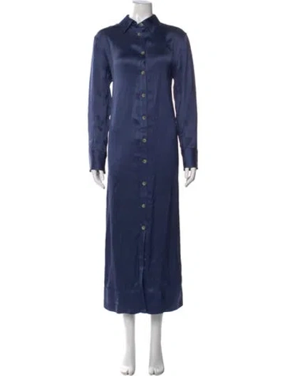 Pre-owned Loulou Studio Long Dress In Blue