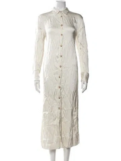Pre-owned Loulou Studio Long Dress In Neutrals