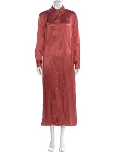 Pre-owned Loulou Studio Long Dress In Pink