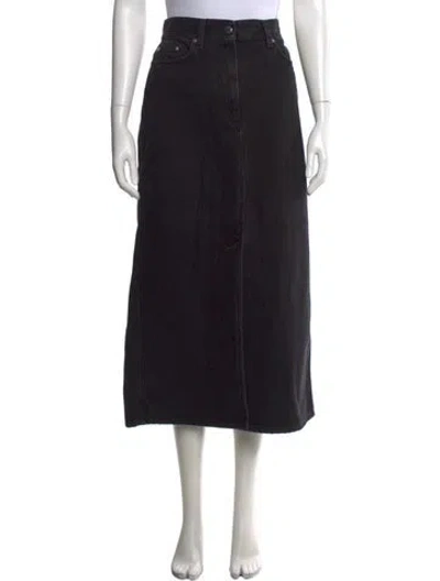 Pre-owned Loulou Studio Long Skirt In Black