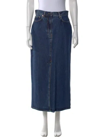 Pre-owned Loulou Studio Long Skirt In Blue