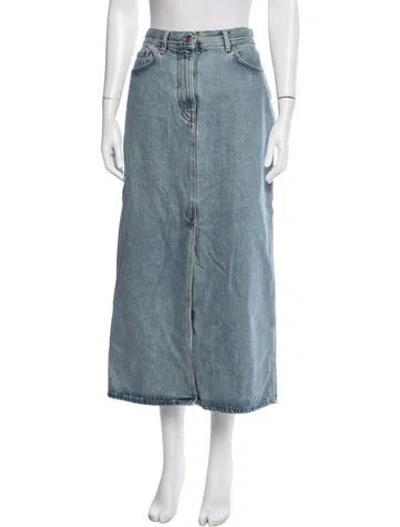 Pre-owned Loulou Studio Long Skirt In Blue