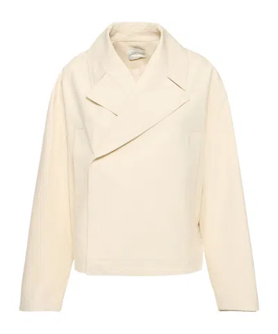 Loulou Studio Long Sleeve Casual Jacket In Neutral