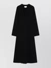 Loulou Studio Long Sleeve Midi Knit Dress In Black