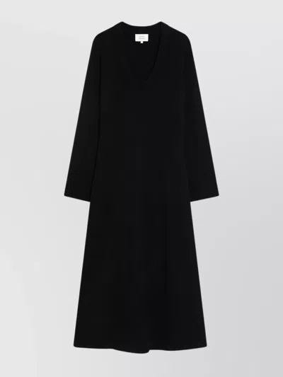 LOULOU STUDIO LONG SLEEVE MIDI KNIT DRESS